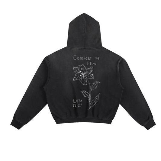 Consider the lilies, V3 hoodie 