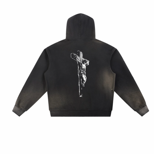 Jesus on the cross V2 hoodie