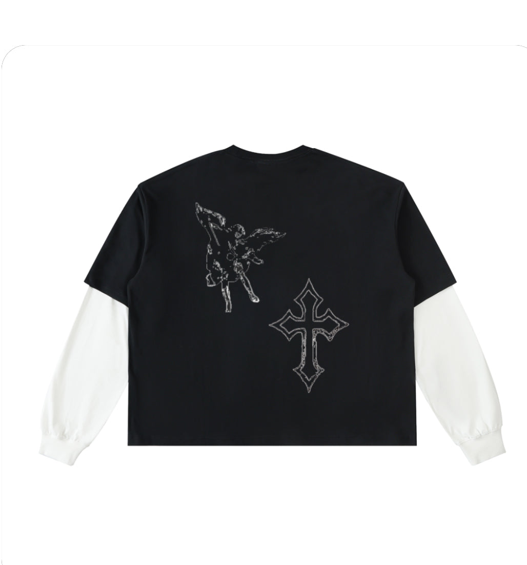 Arch Angel Cross Layered Long Sleeve