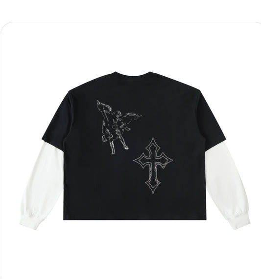 Arch Angel Cross Layered Long Sleeve