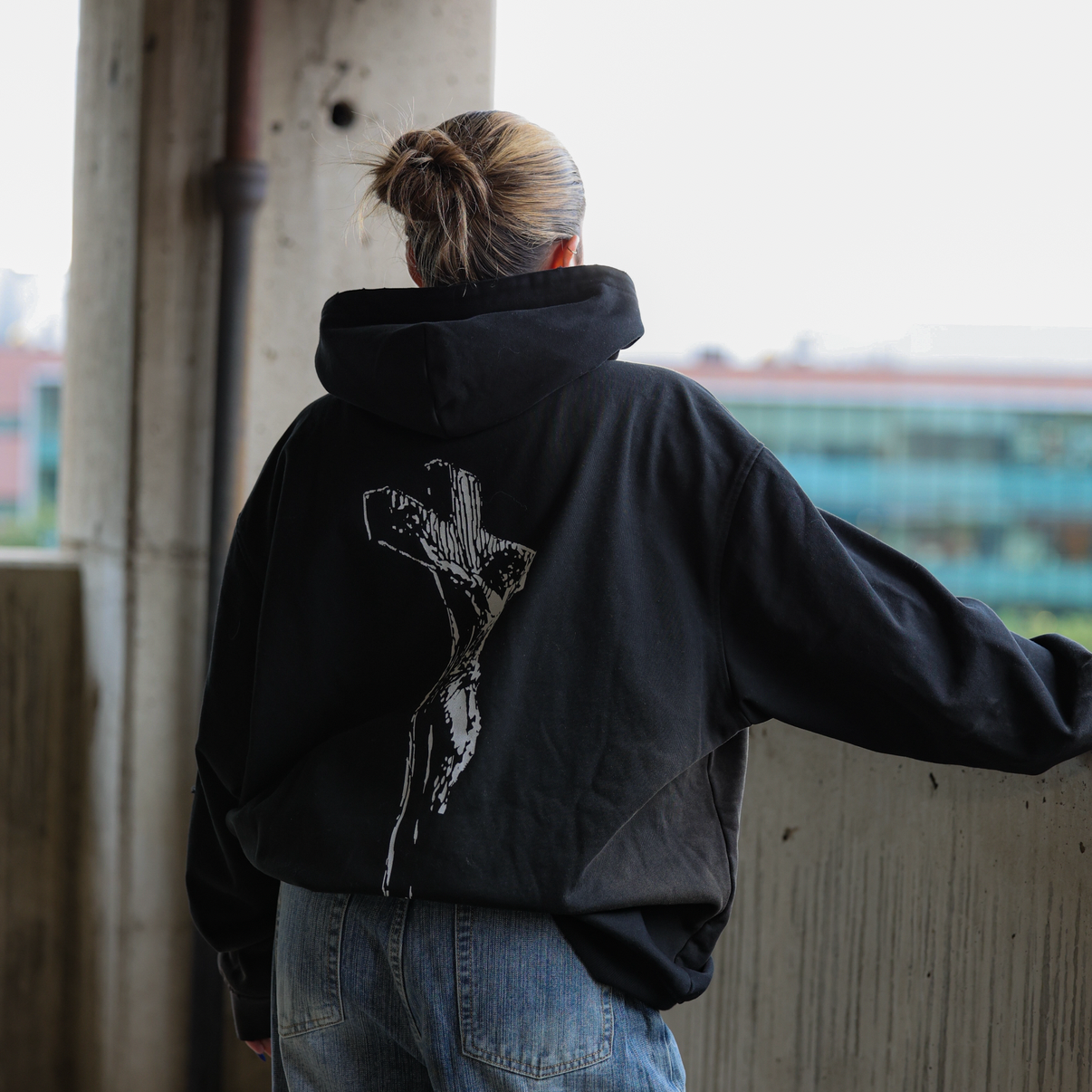 Jesus on the cross V2 hoodie