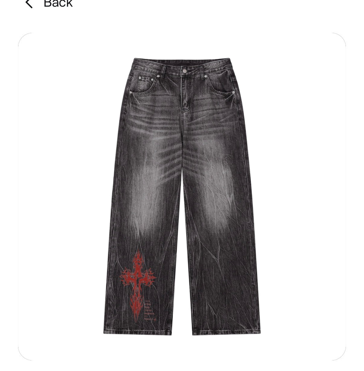 Black denim